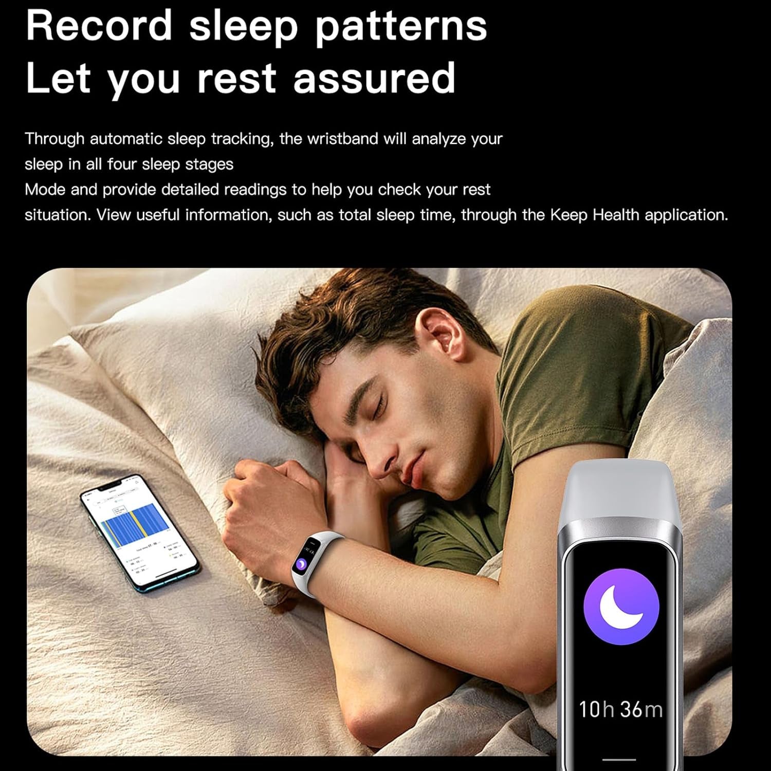 Keep Health Fitness Trackers for Women Men Amoled Step Counter Slim Thin 25 Sports Modes with Heart Rate Blood Pressure Monitor Alarm Stopwatch Timer Calories Burned IP68 Step Tracker Watch